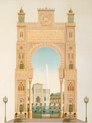 Entwurf für die Eingangstore zur Wilhelma, 1837